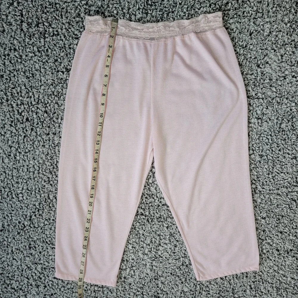 Vintage 90s baby pink pajama set fleece pastel coquette‎ cute girly feminine